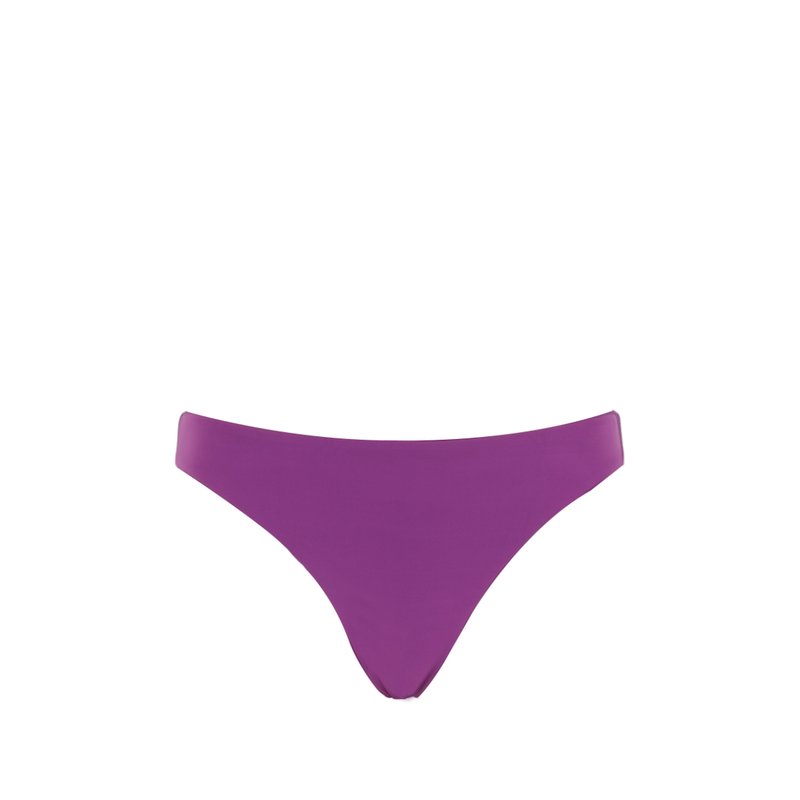Bromelia Swimwear Bonito Ruched Bottoms In Purple