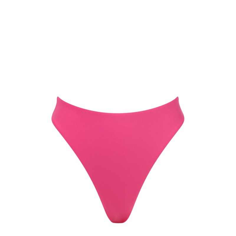 Shop Bromelia Swimwear Caraiva Hi Waist + Leg Bottom In Pink