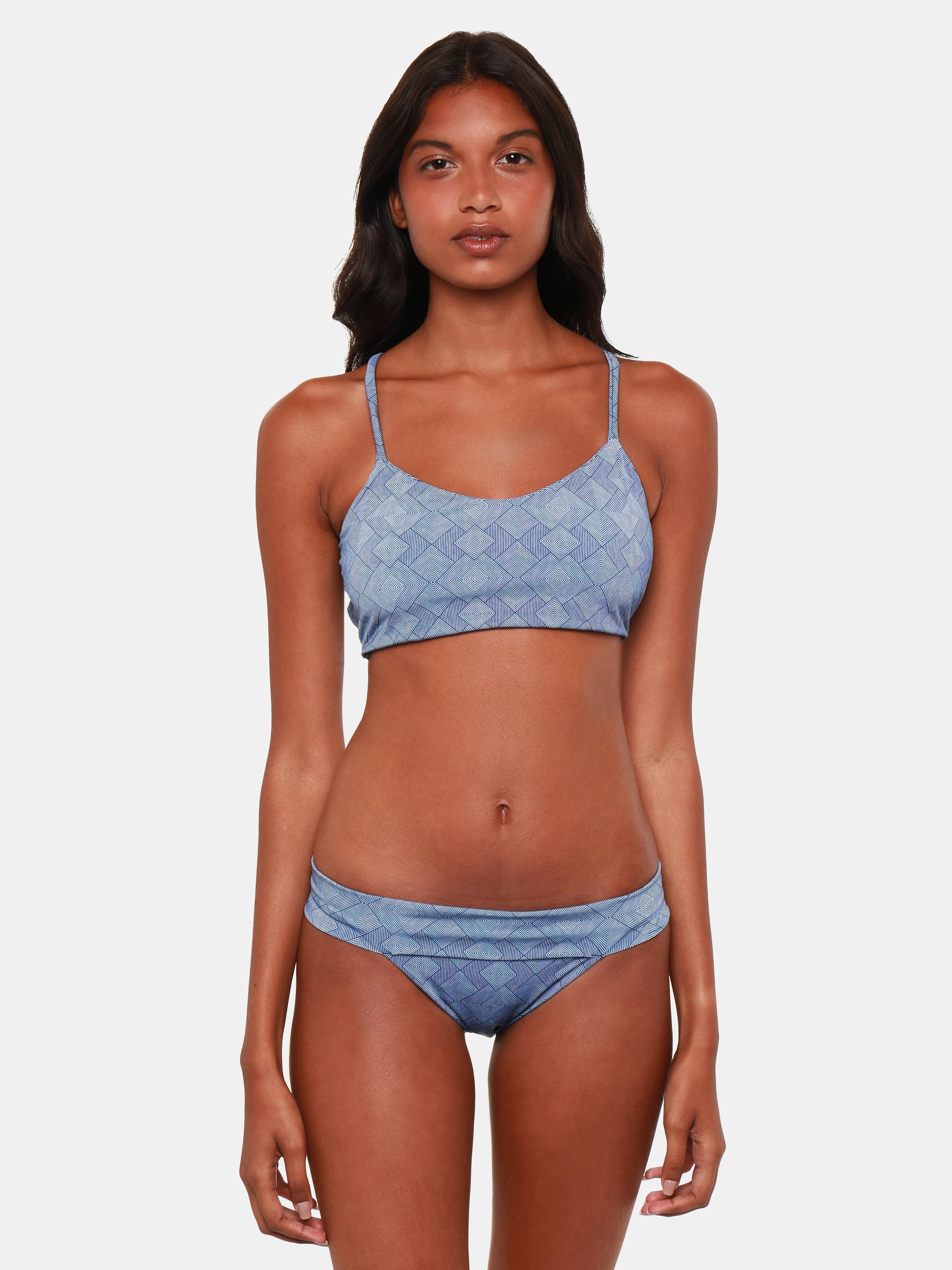 Bromelia Swimwear Fernanda Bikini Bottoms In Blue