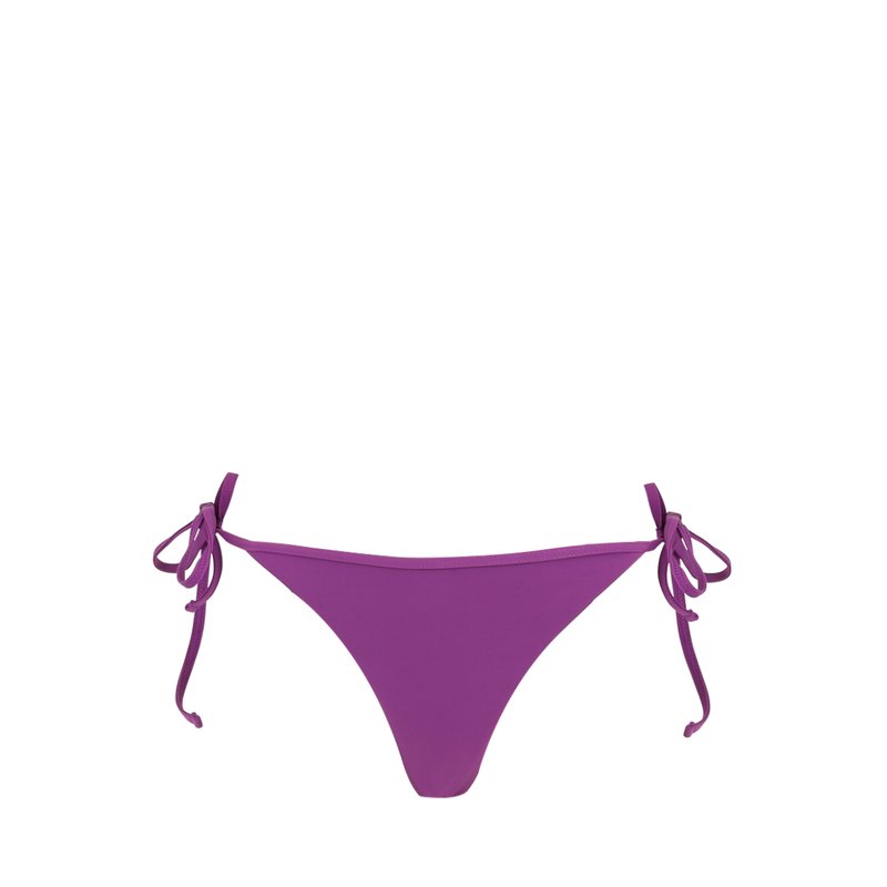 Bromelia Swimwear Gabriela Tie Bottoms In Purple