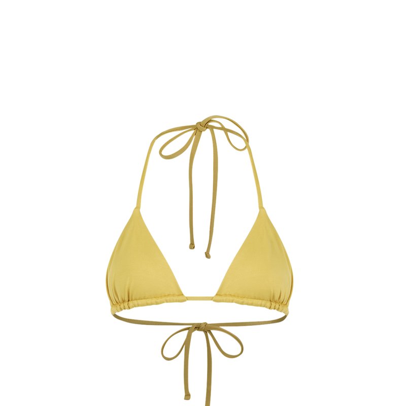 Bromelia Swimwear Gabriela Triangle Top In Yellow