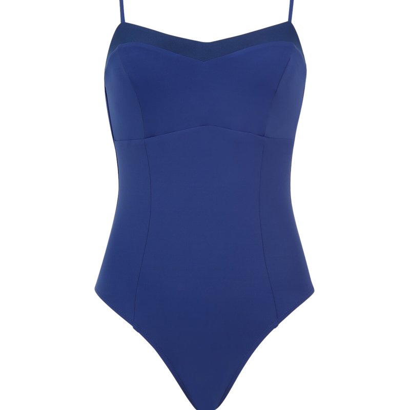 Bromelia Swimwear Guarujá Underwire One-piece In Blue