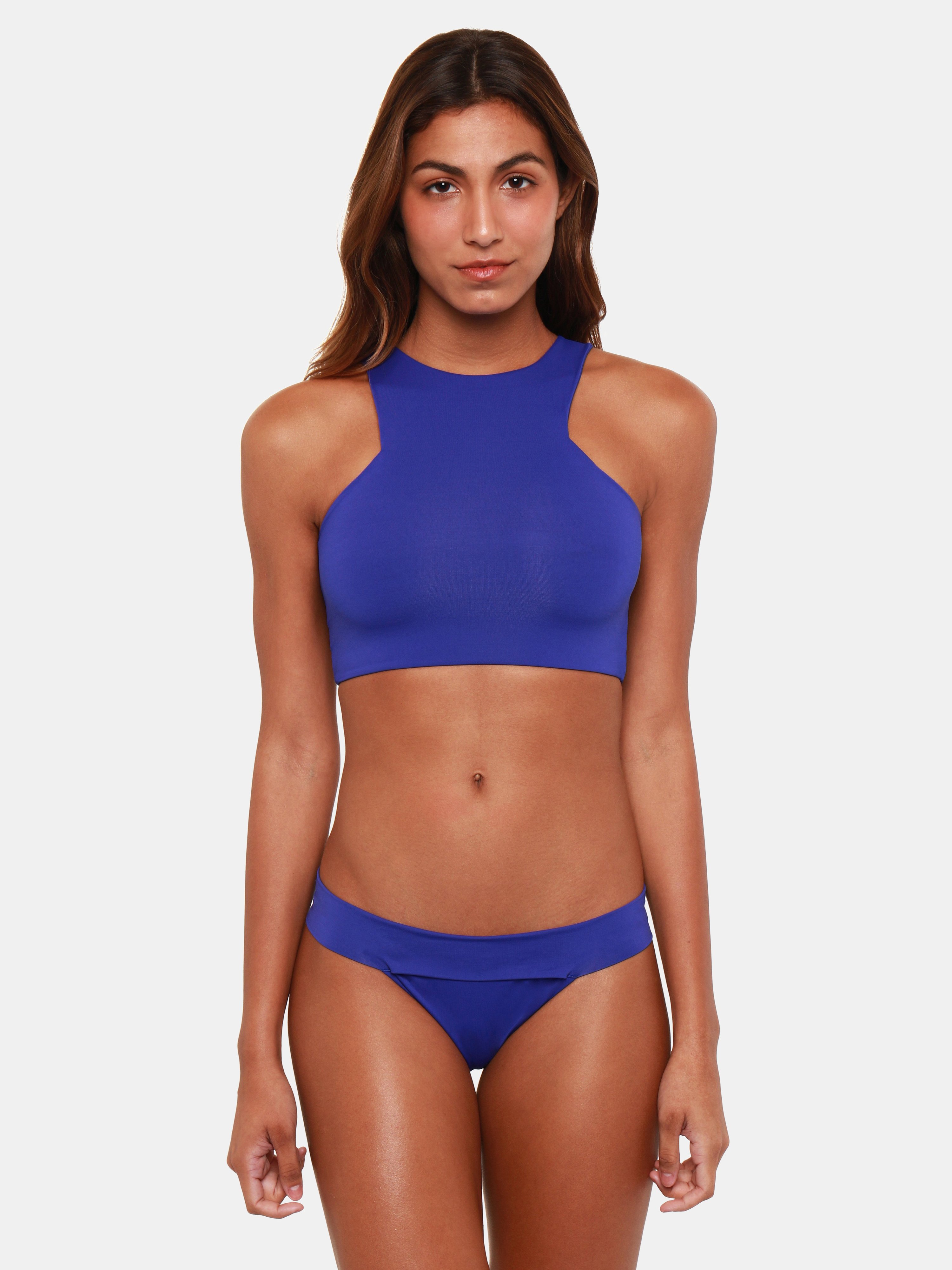 Bromelia Swimwear Idette Bikini Top In Blue