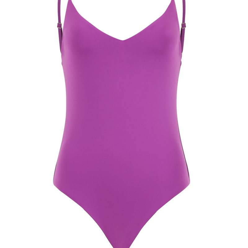 Bromelia Swimwear Manaus Adjustable Bodysuit In Purple