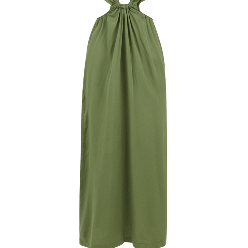 Shop Bromelia Swimwear Mariana Coverup Dress In Green