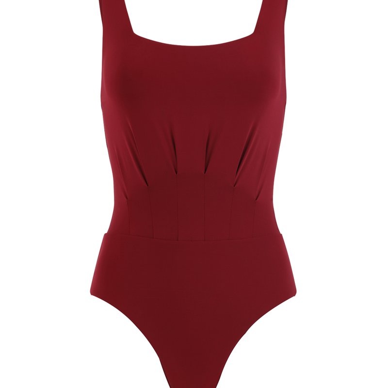 Bromelia Swimwear Noronha Full One-piece In Red