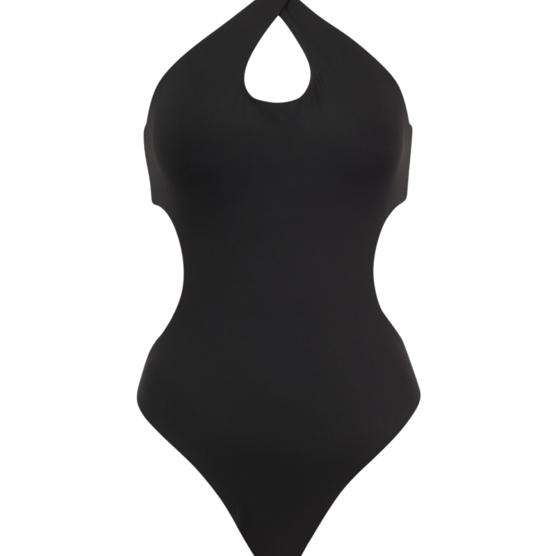 Bromelia Swimwear Parana Cut Out One-piece In Black