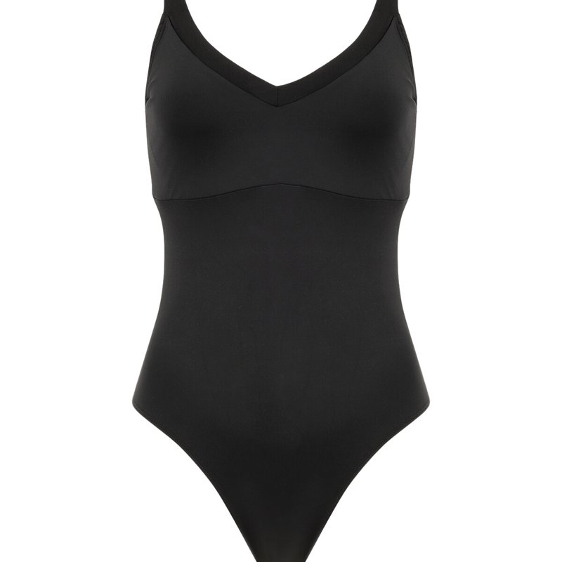 Bromelia Swimwear Sao Luis Underwire Mesh One-piece In Black