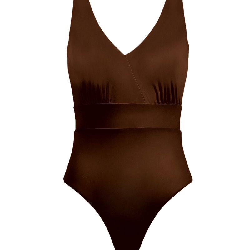 Shop Bromelia Swimwear Trancoso Padded One Piece In Brown