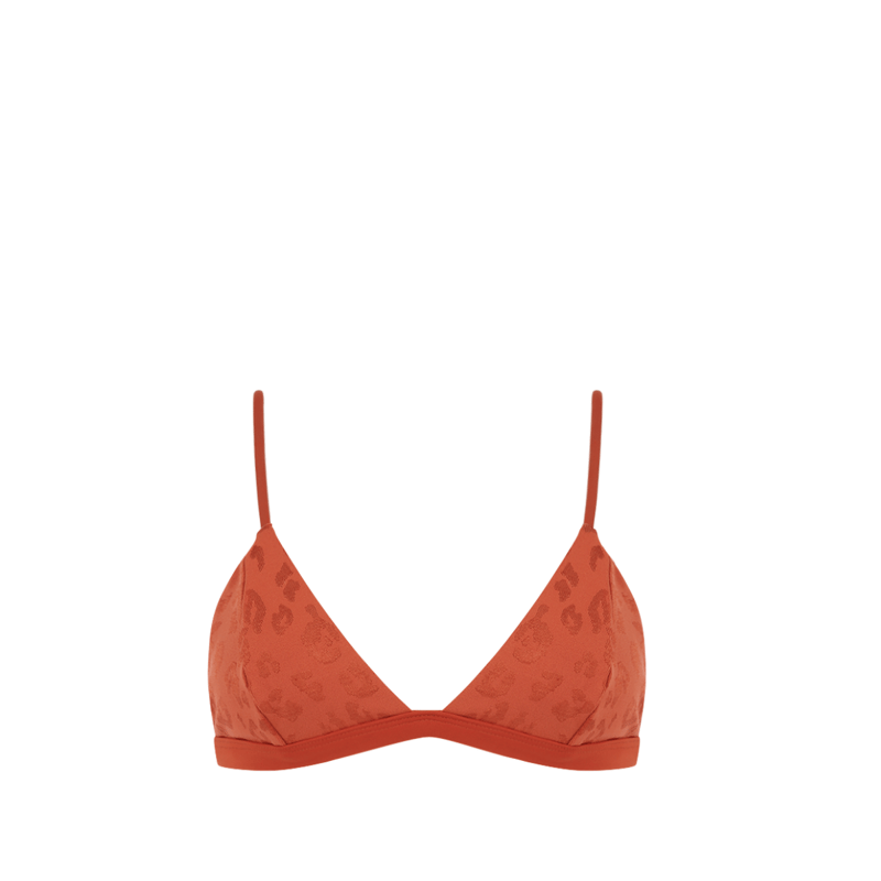 Bromelia Swimwear Valentina Triangle Top In Red
