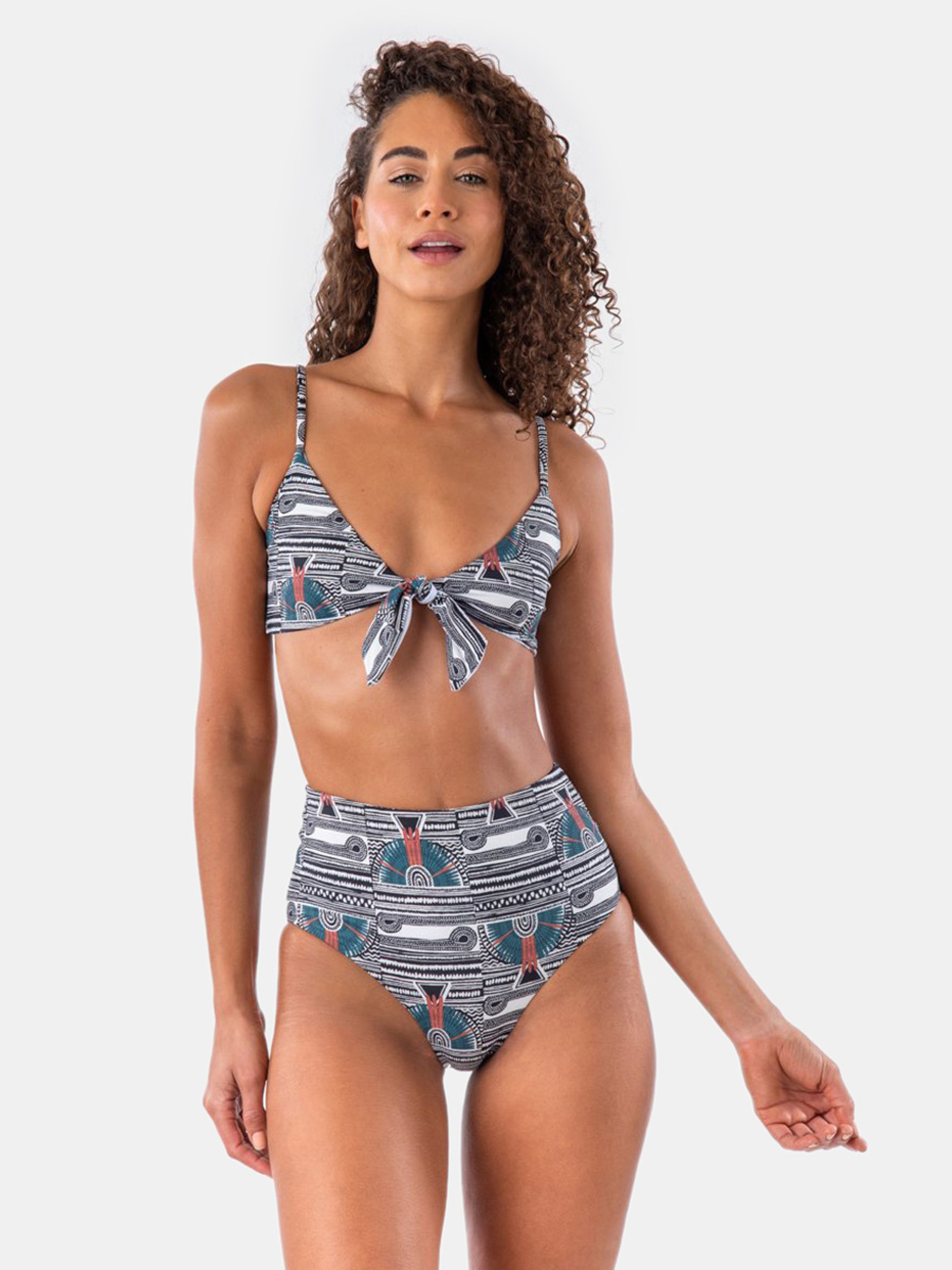 Bromelia Swimwear Vivianne Bikini Bottoms In Grey