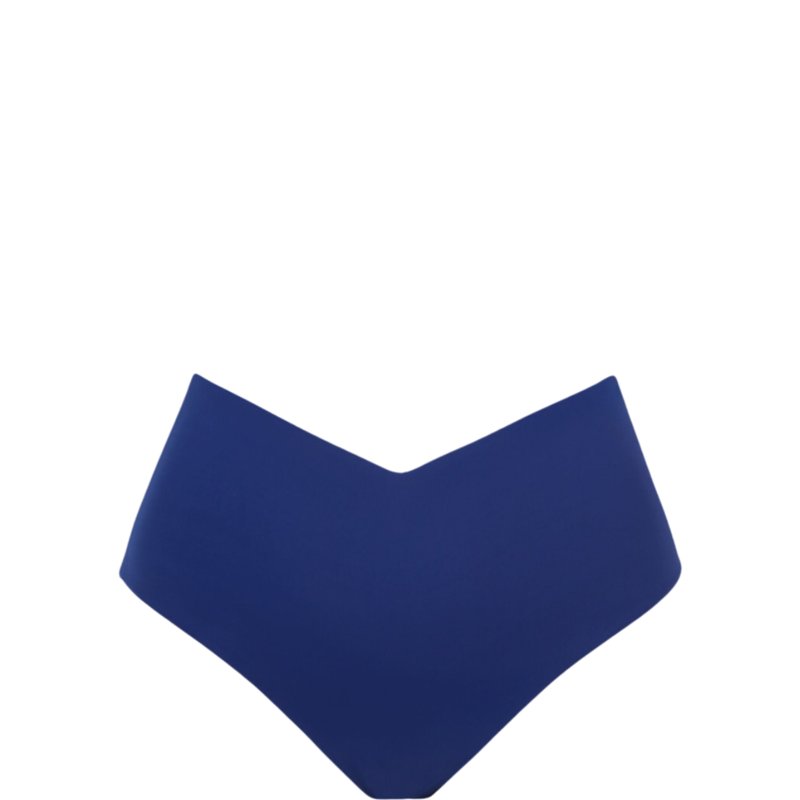 Shop Bromelia Swimwear Vivianne High Waist Bottoms In Blue