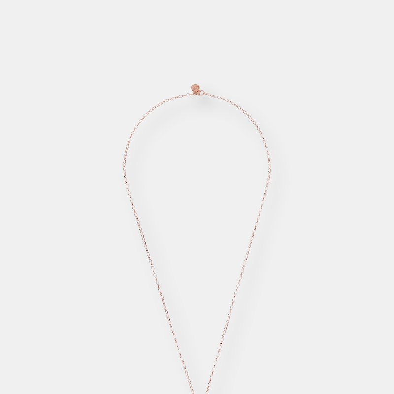 Shop Bronzallure Golden Rose Geometries Pendant Necklace In Pink