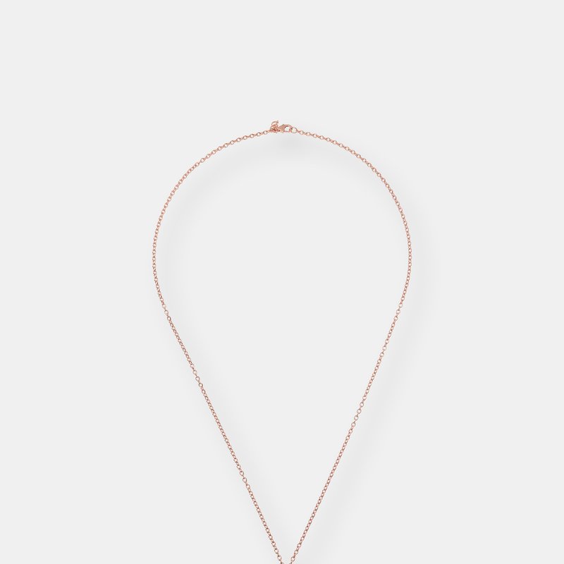 Shop Bronzallure Incanto Oval Shape Necklace In Pink