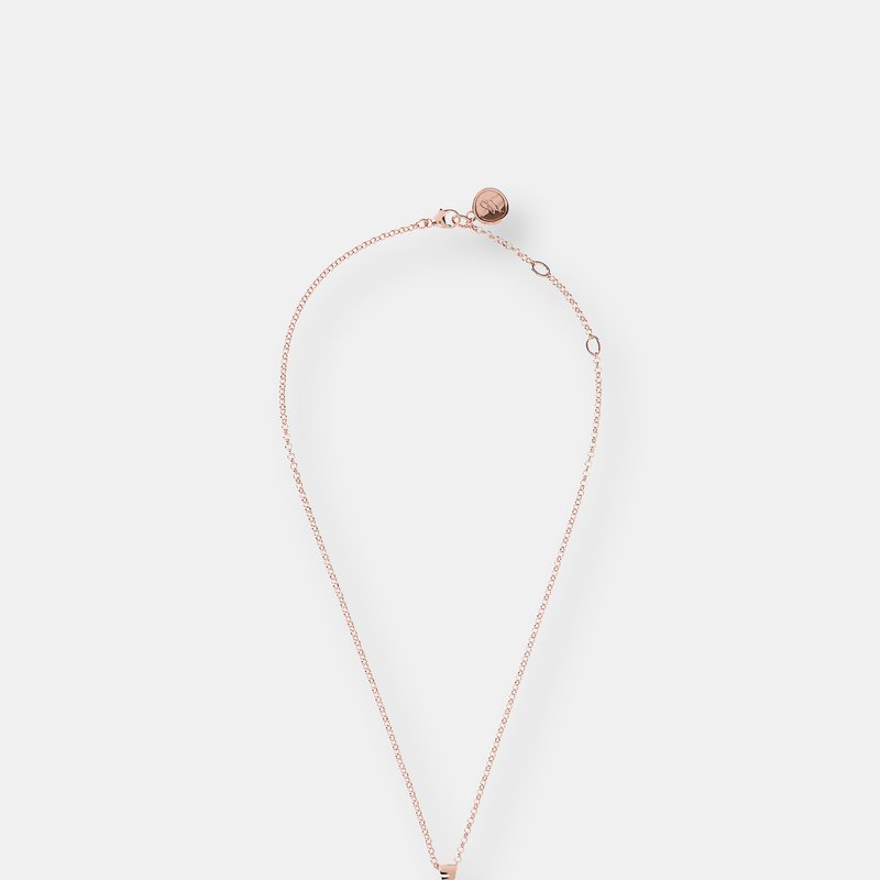 Shop Bronzallure Medium Stone Disc Pendant Necklace In Pink