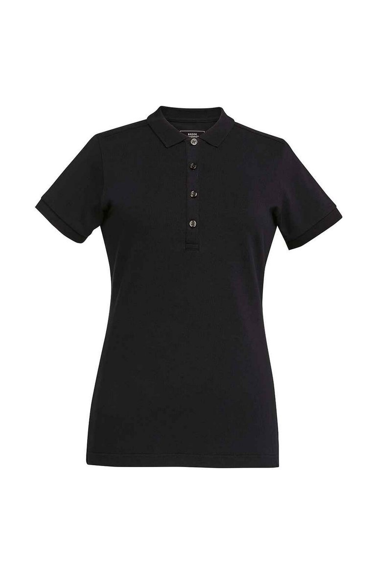 Womens/Ladies Arlington Cotton Polo Shirt (Black) - Black