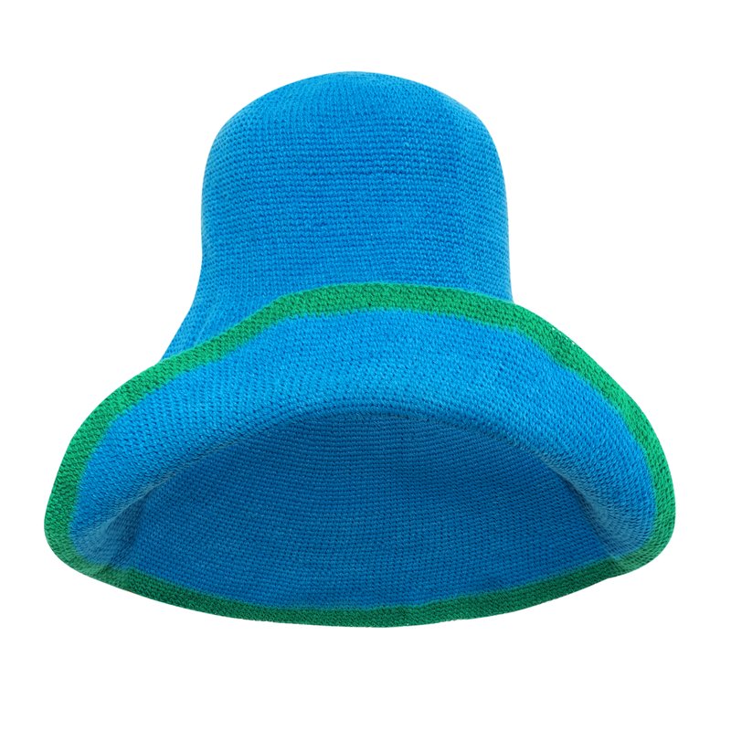 Shop Brunna Co Bloom Line Crochet Sun Hat In Blue