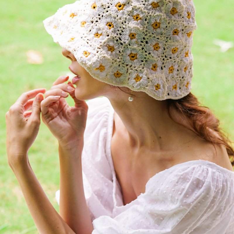 Shop Brunna Co Flora Crochet Hat, In Off White