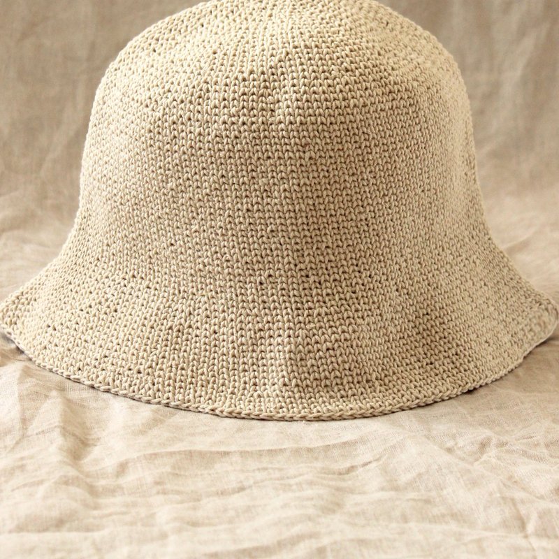 Shop Brunna Co Florette Crochet Bucket Hat In Nude White