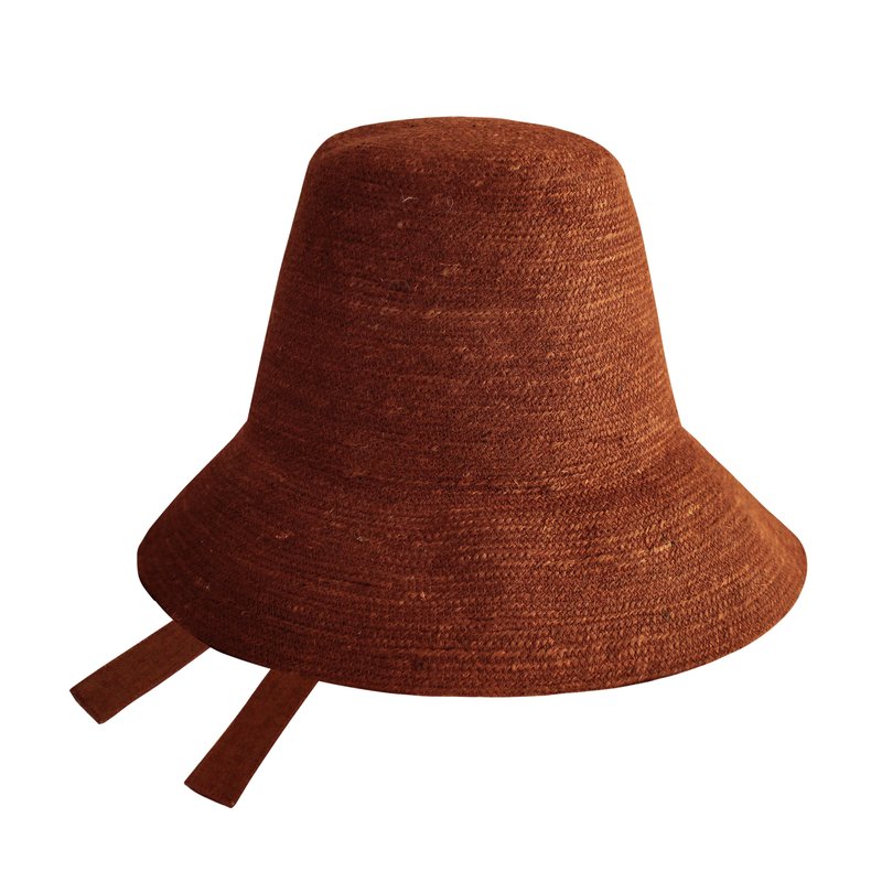 Shop Brunna Co Meg Jute Straw Hat In Burnt Sienna In Brown