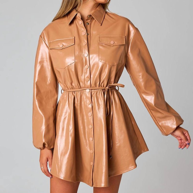 Shop Buddylove Ariella Dress In Brown