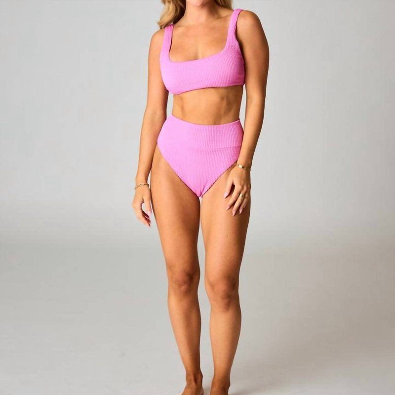 Shop Buddylove Ora Swimsuit In Pepto Pink