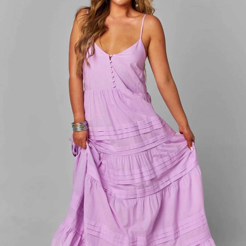 Shop Buddylove Tiered Maxi Dress In Lavander In Purple