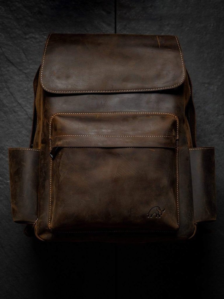 Leather Rugged Backpack - Default Title