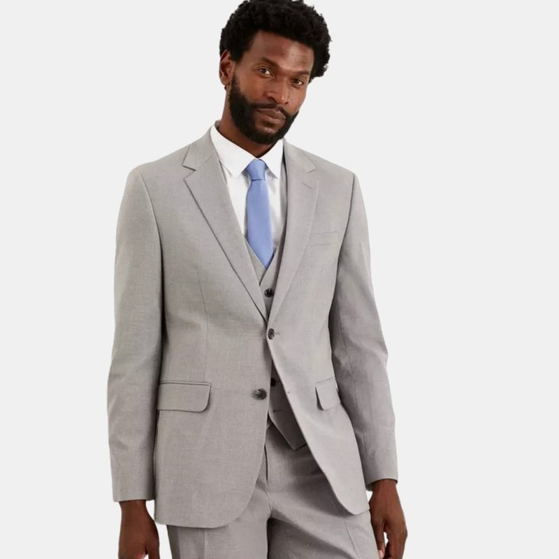 Burton Mens Essential Tailored Suit Jacket In Grey