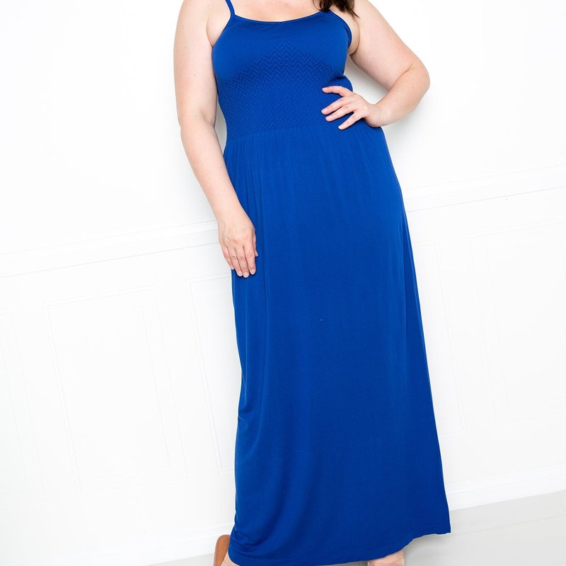 Buxom Couture Seamless Cami Dress In Blue