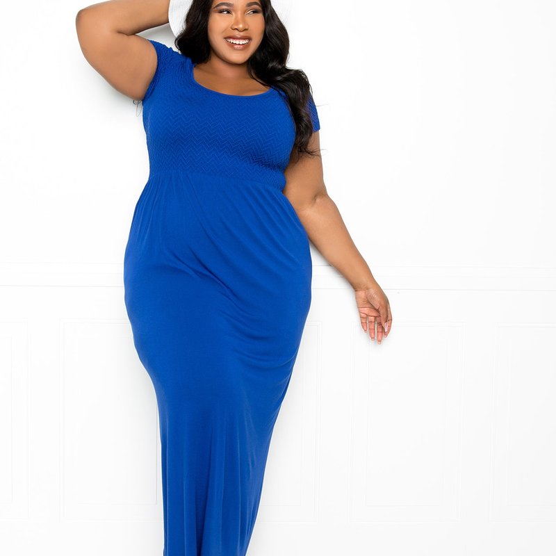 Buxom Couture Seamless T-shirt Maxi Dress In Blue