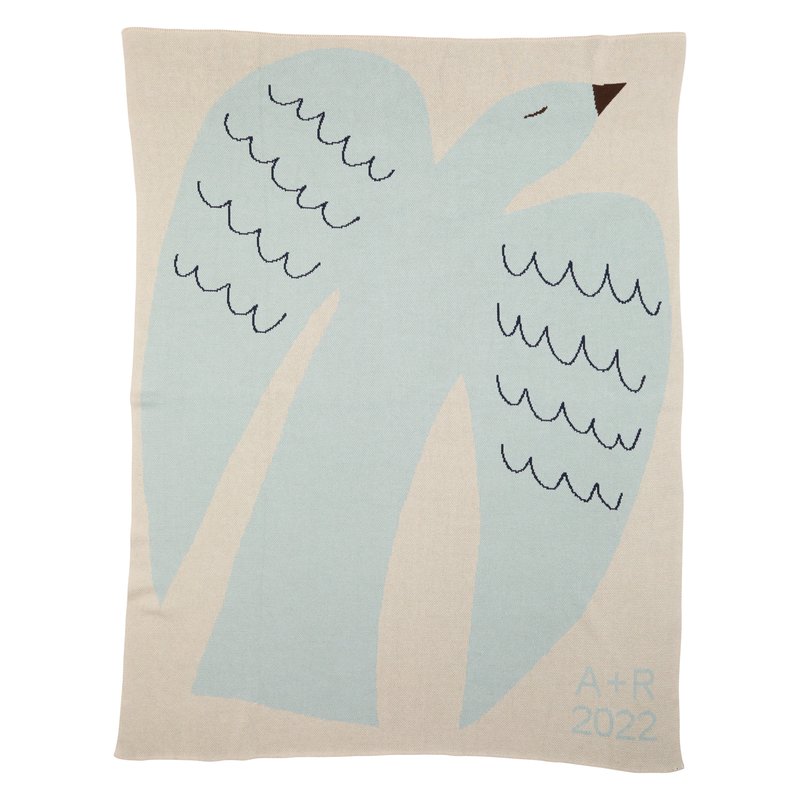 By Terry Love Bird Throw Blanket In Blue