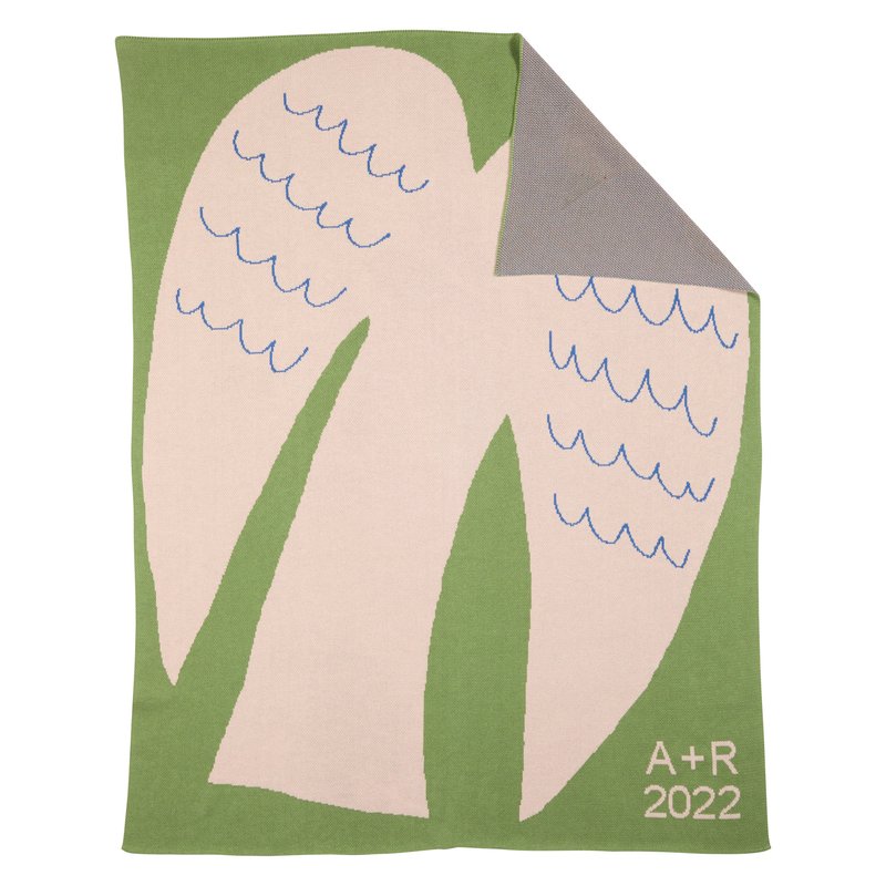 By Terry Love Bird Throw Blanket In Green