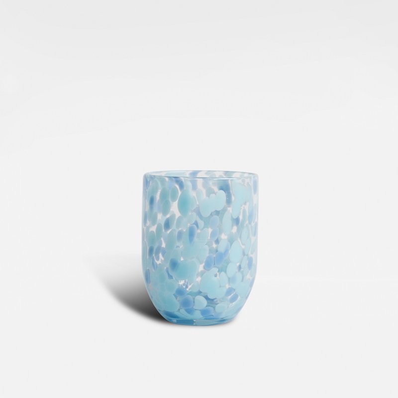 Byon Confetti Glass Tumblers Set Of 6 In Blue