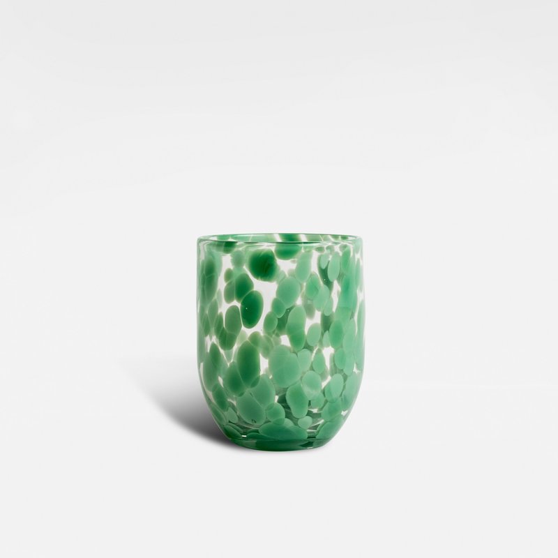 Byon Confetti Glass Tumblers Set Of 6 In Green