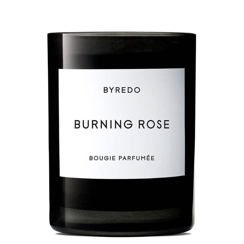Byredo Burning Rose Candle In Black