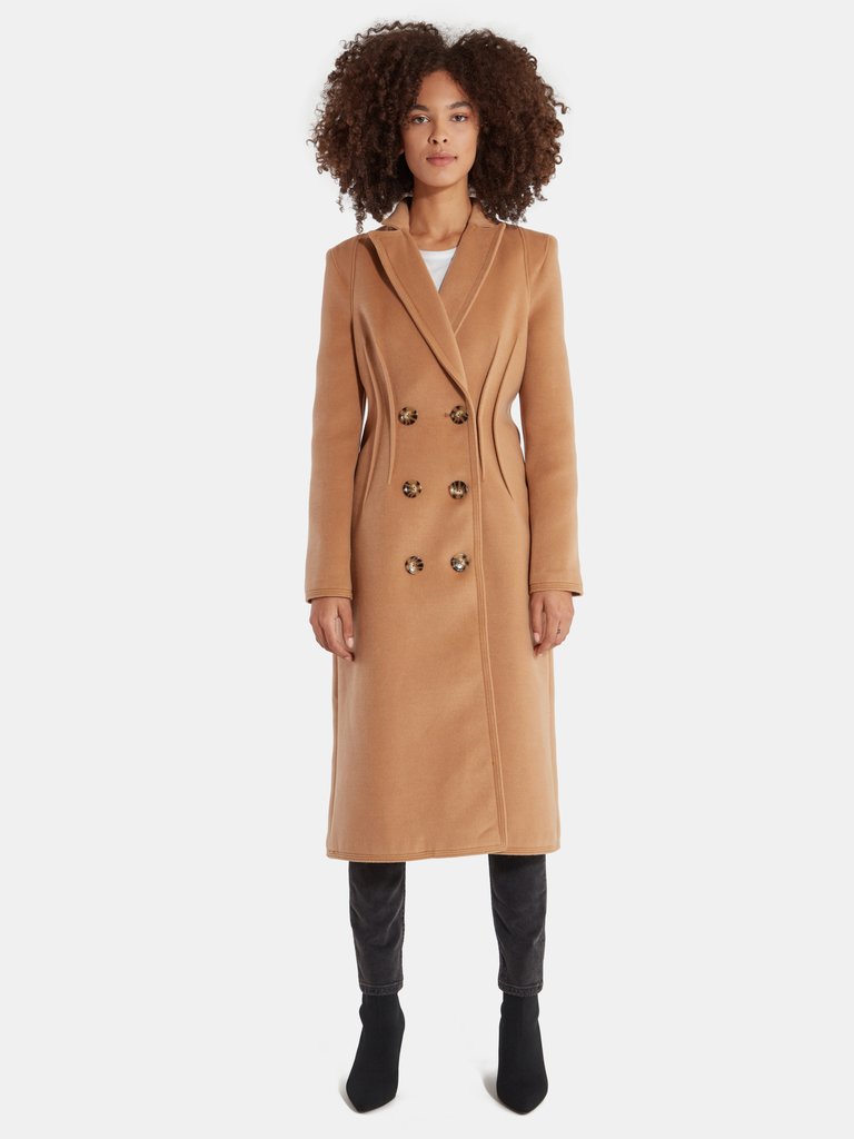 C/MEO Collective Low Key Double Breasted Long Coat | Verishop