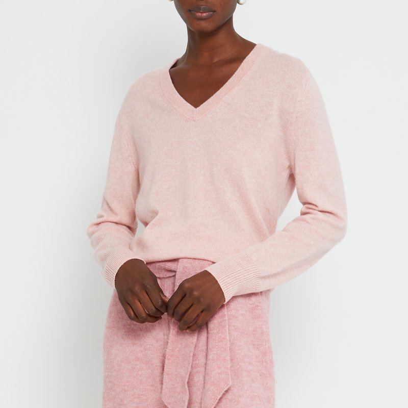 Caara Capi Cashmere Sweater In Pink
