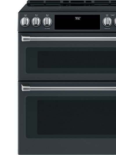 Cafe by GE 7 Cu. Ft. Matte Black Induction and Convection Double Oven Range product