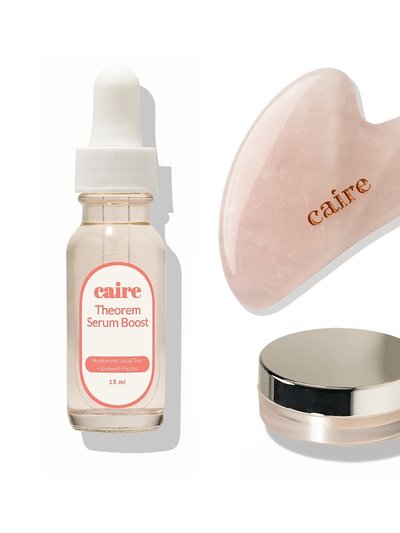 Caire Beauty Facial Boost Gua Sha Try Me Duo | Serum + Mask (15 Day Supply) & Gua Sha product