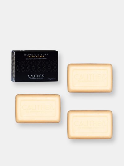 Calithea Skincare Olive Oil Soap With Honey | 3-pack product