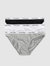 Carousel Bikini 3 Pack - Black/Grey/White