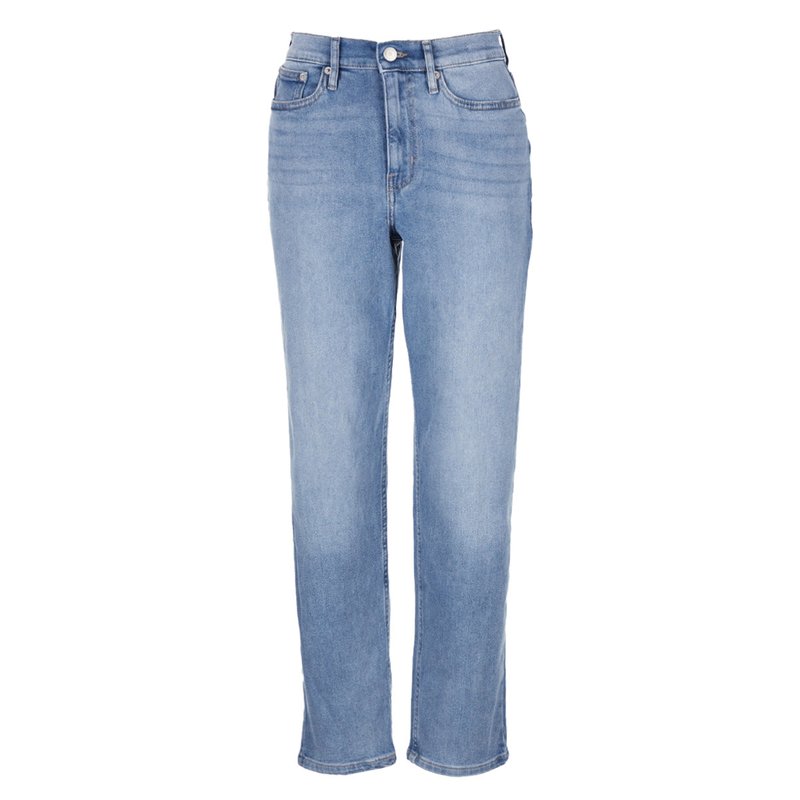 Calvin Klein Jeans Est.1978 Super High Rise Straight With Light Grinding Retro Stretch 27 Inseam Jeans In Blue