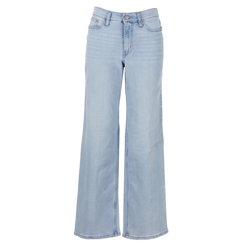 Calvin Klein Jeans Est.1978 Women's High Rise Wide Leg Vintage Stretch 32 Inseam Jeans In Blue