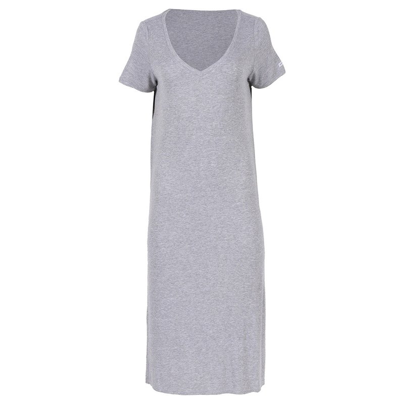 Shop Calvin Klein Women's Midi Shirt Dress In Grey