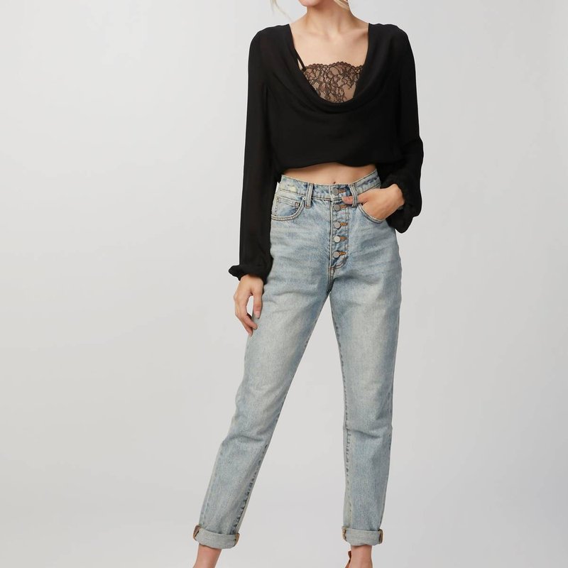 Shop Cami Nyc Agnes Lace-paneled Silk Blouse In Black