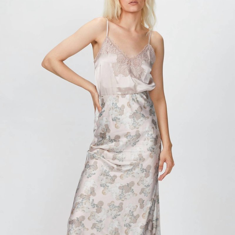 Cami Nyc Aviva Skirt In Floral Blur In Gray