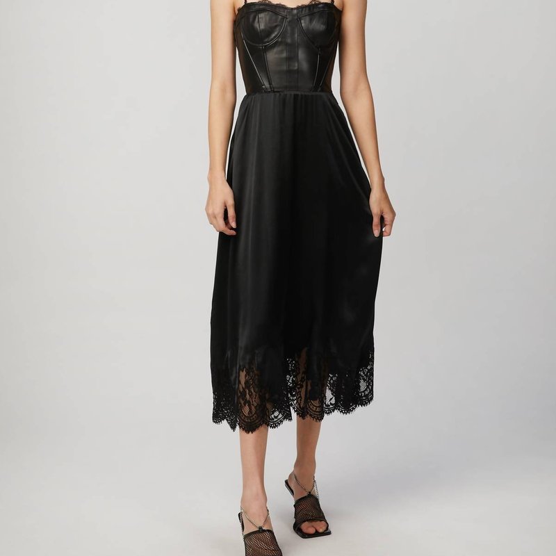 Shop Cami Nyc Claudine Midi Dress In Black