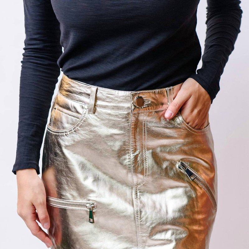 Cami Nyc Letica Skirt In Gold