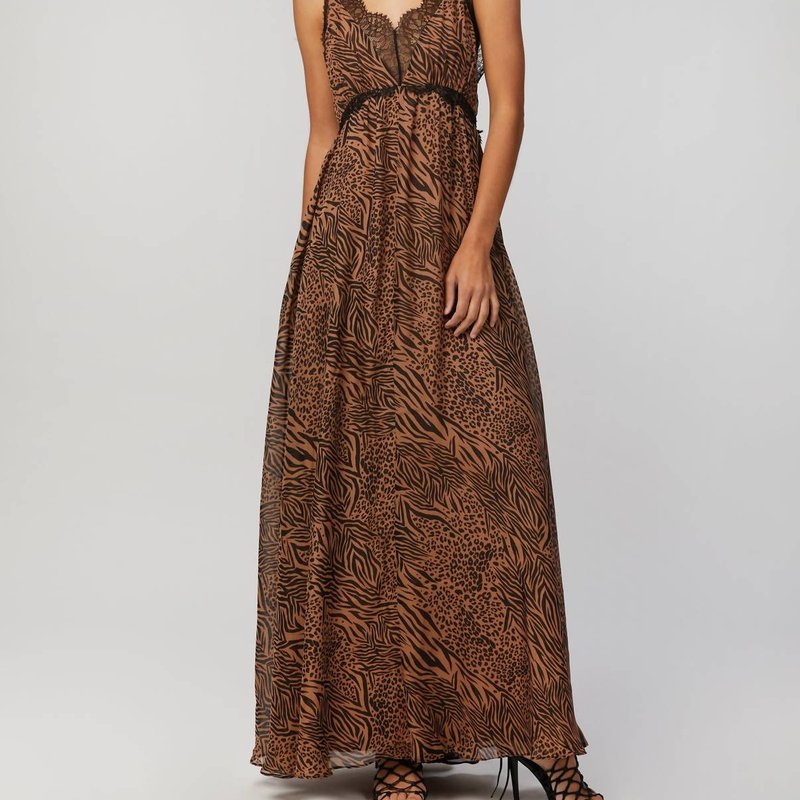 Shop Cami Nyc Marley Maxi Dress In Jungle In Brown